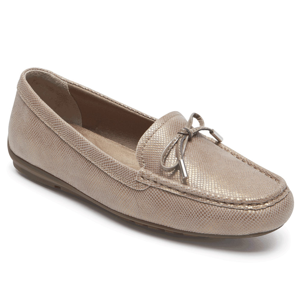 Rockport Ballet For Womens Beige - Total Motion Driving Moc - PJ8279361